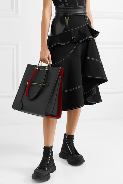 Alexander McQueen The Story two-tone leather tote outlook