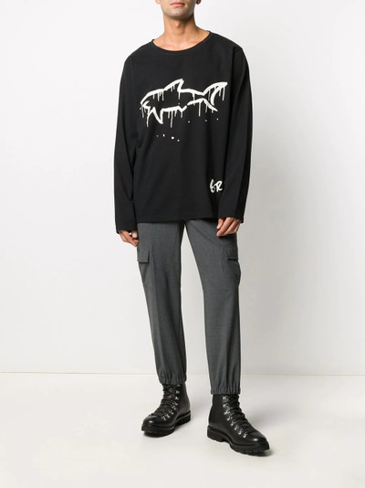 Paul & Shark logo-print long sleeved T-shirt outlook