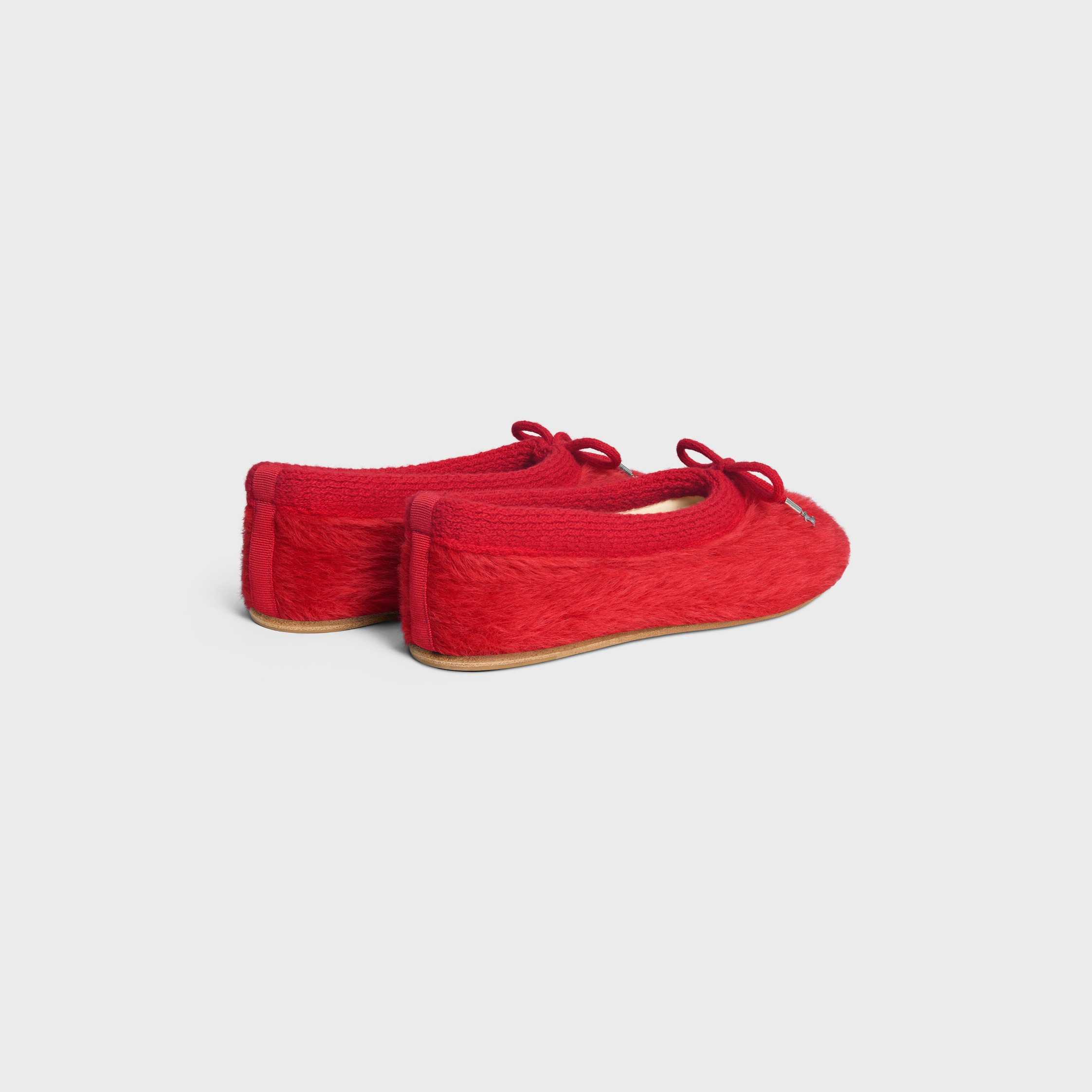 CELINE ABBY BALLERINA IN Alpaca Wool Fabric - 3
