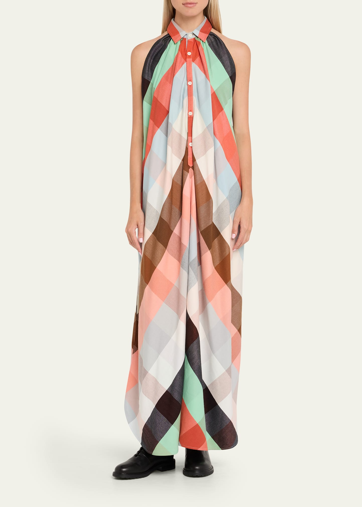 The Halter Dress with Collar - 2