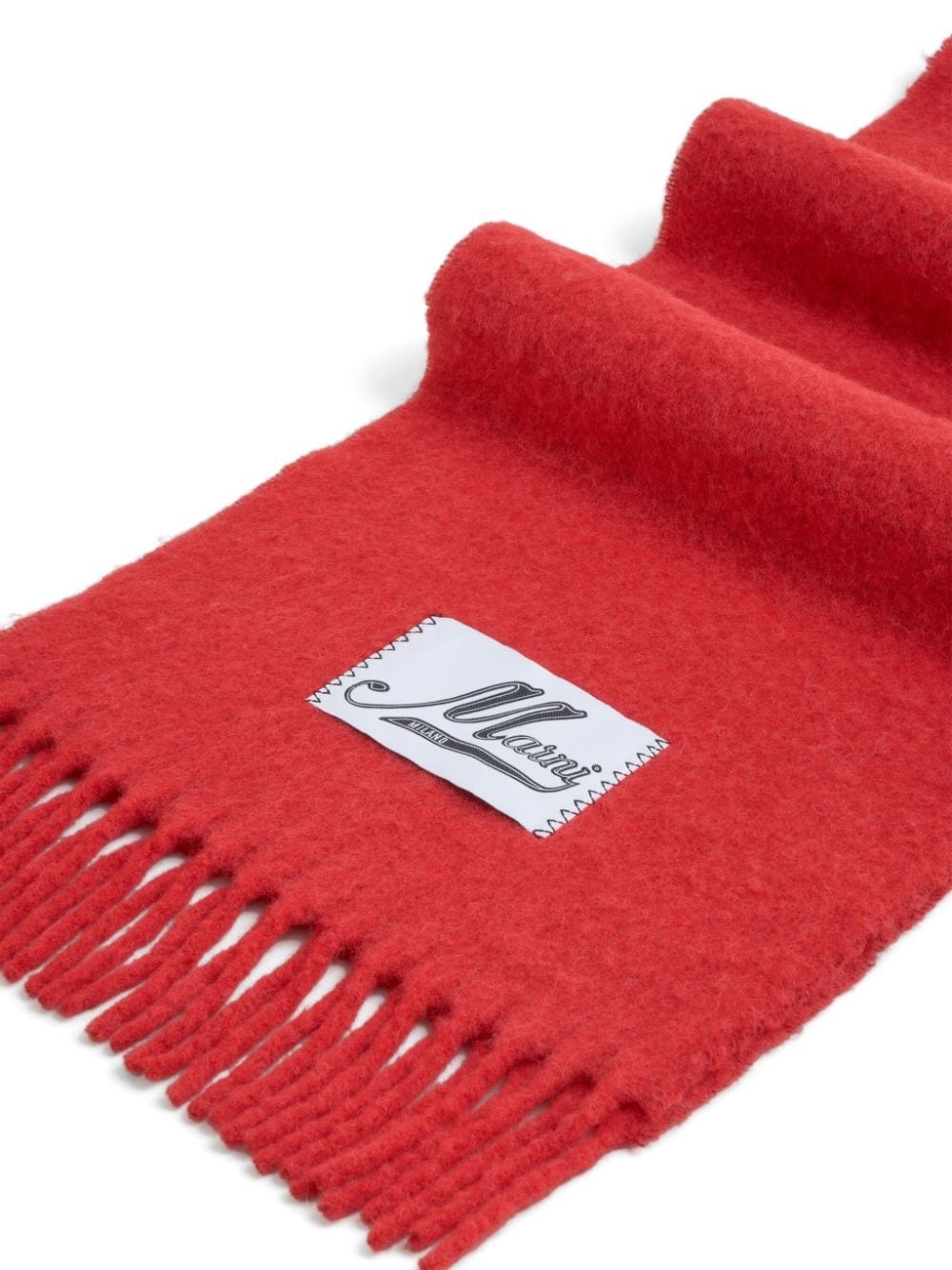 logo-appliqué scarf - 3