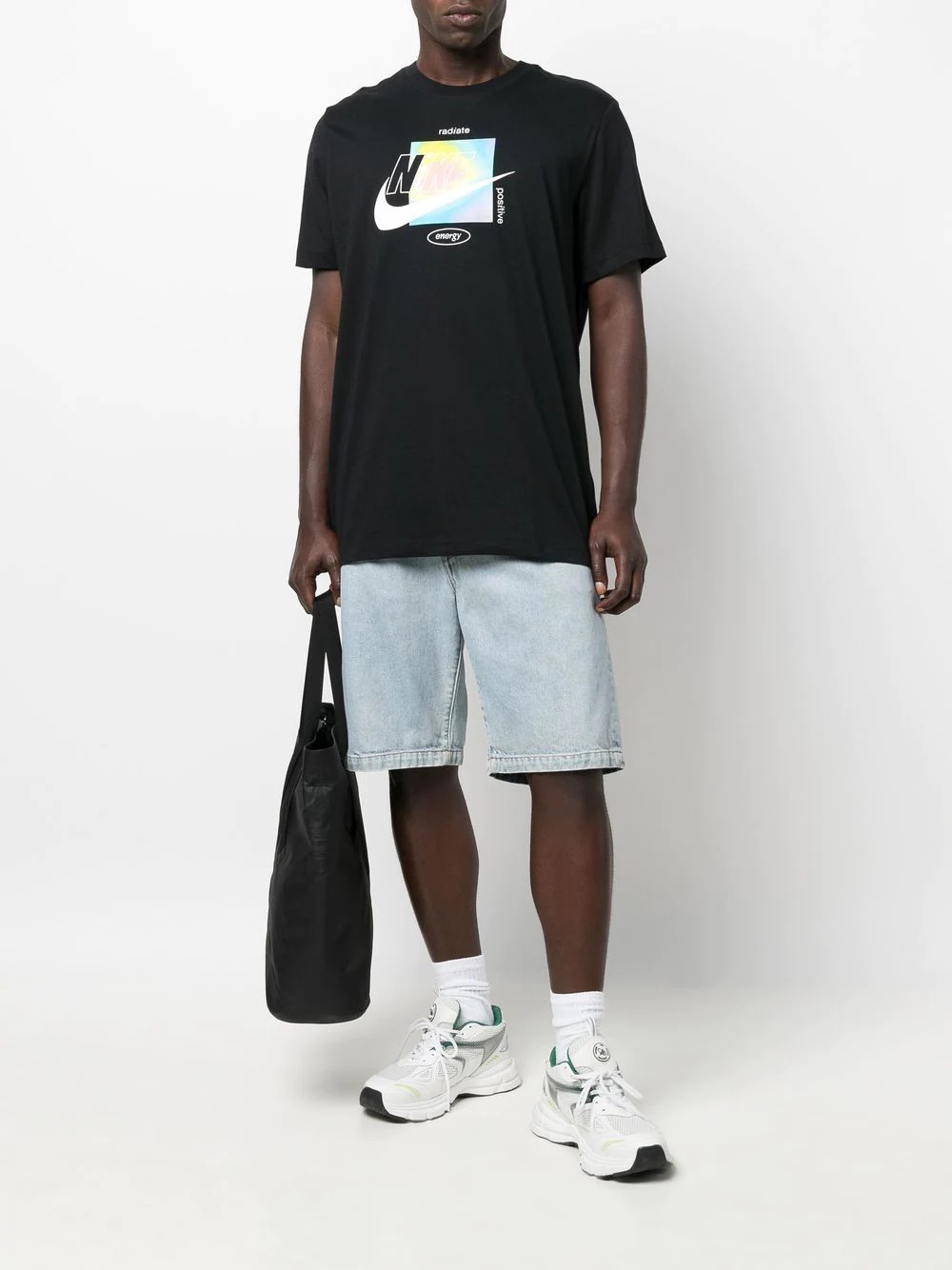 swoosh-logo detail T-shirt - 2