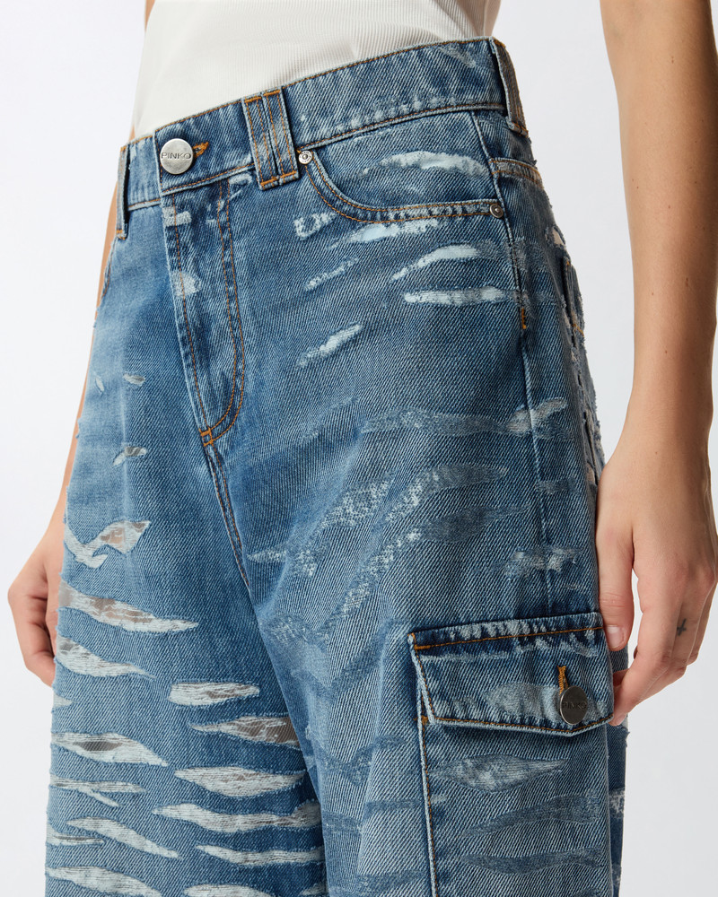 WIDE-LEG ZEBRA-PRINT JEANS 5