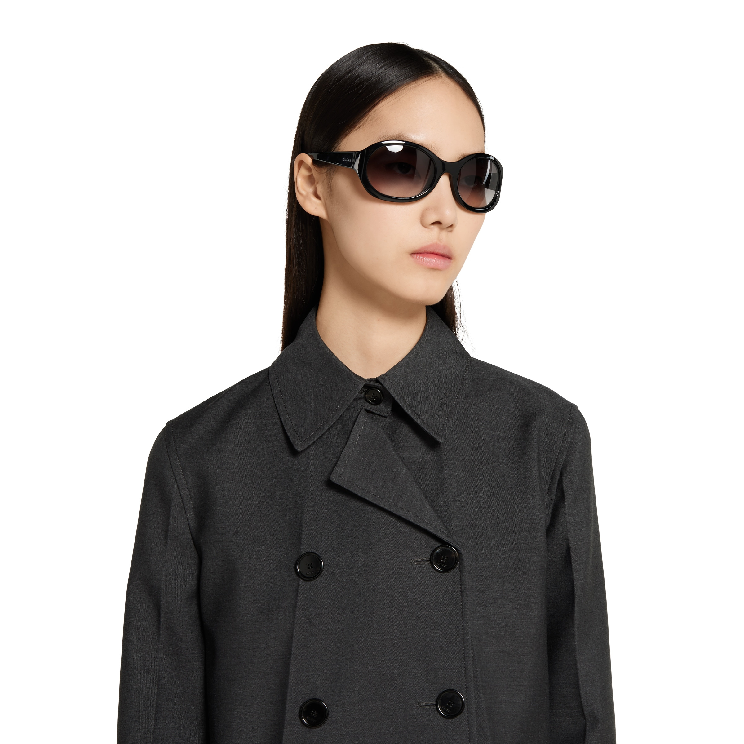 Wool double-breasted coat - 5