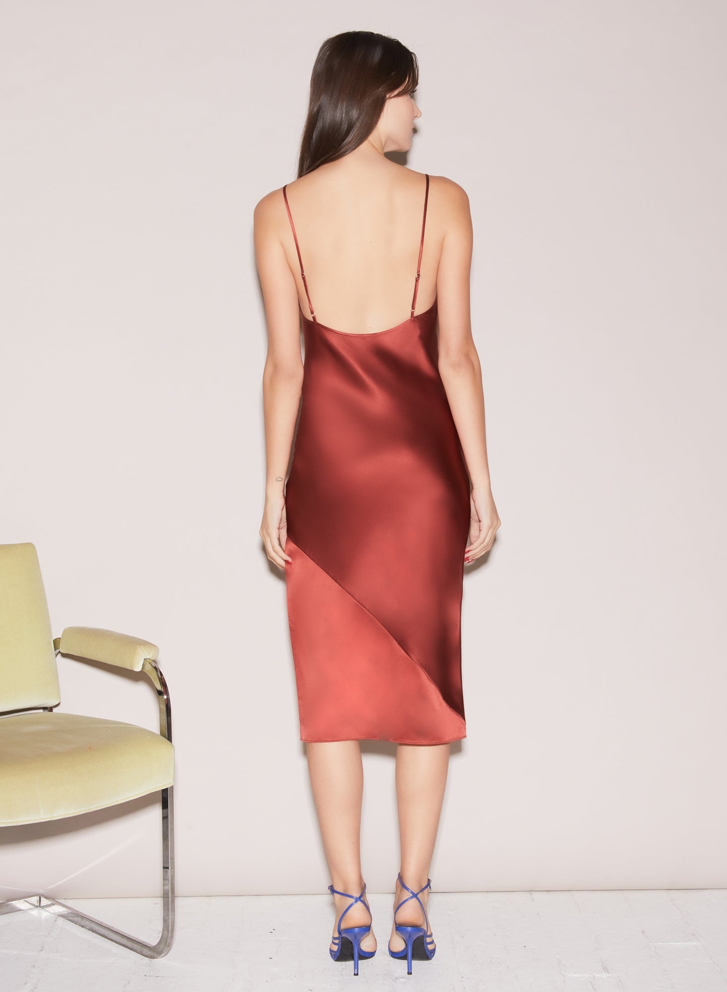 Silk Bias Slip Dress - 3