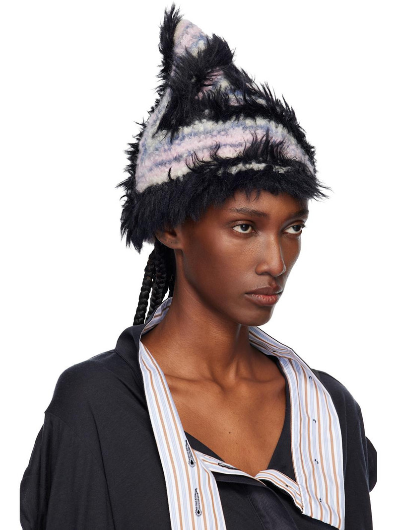 Kiko Kostadinov Multicolor Chevron Knit Beanie outlook