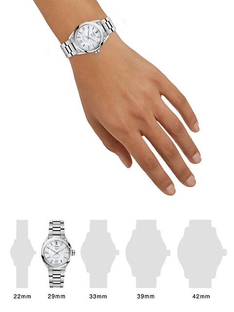 Carrera Stainless Steel & Mother-Of-Pearl Dial Automatic 29MM Bracelet Watch - 2