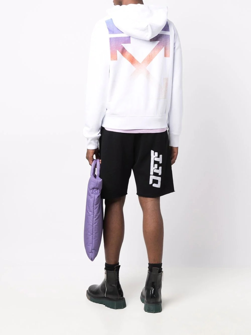 Arrows-motif long-sleeve hoodie - 2