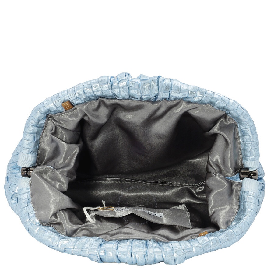Maria La Rosa - Maria La Rosa Ladies Ribbon Laminated Cielo Mini Game Clutch - 6