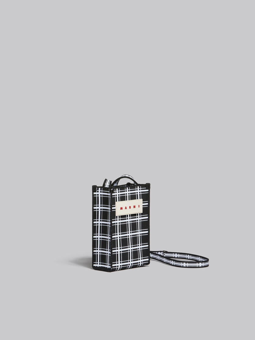 ★MARNI★ Mini Jacquard Check Shoulder Bag Black White SBMQ0 Marni Mini jacquard shoulder bag - Black/White | Garmentory