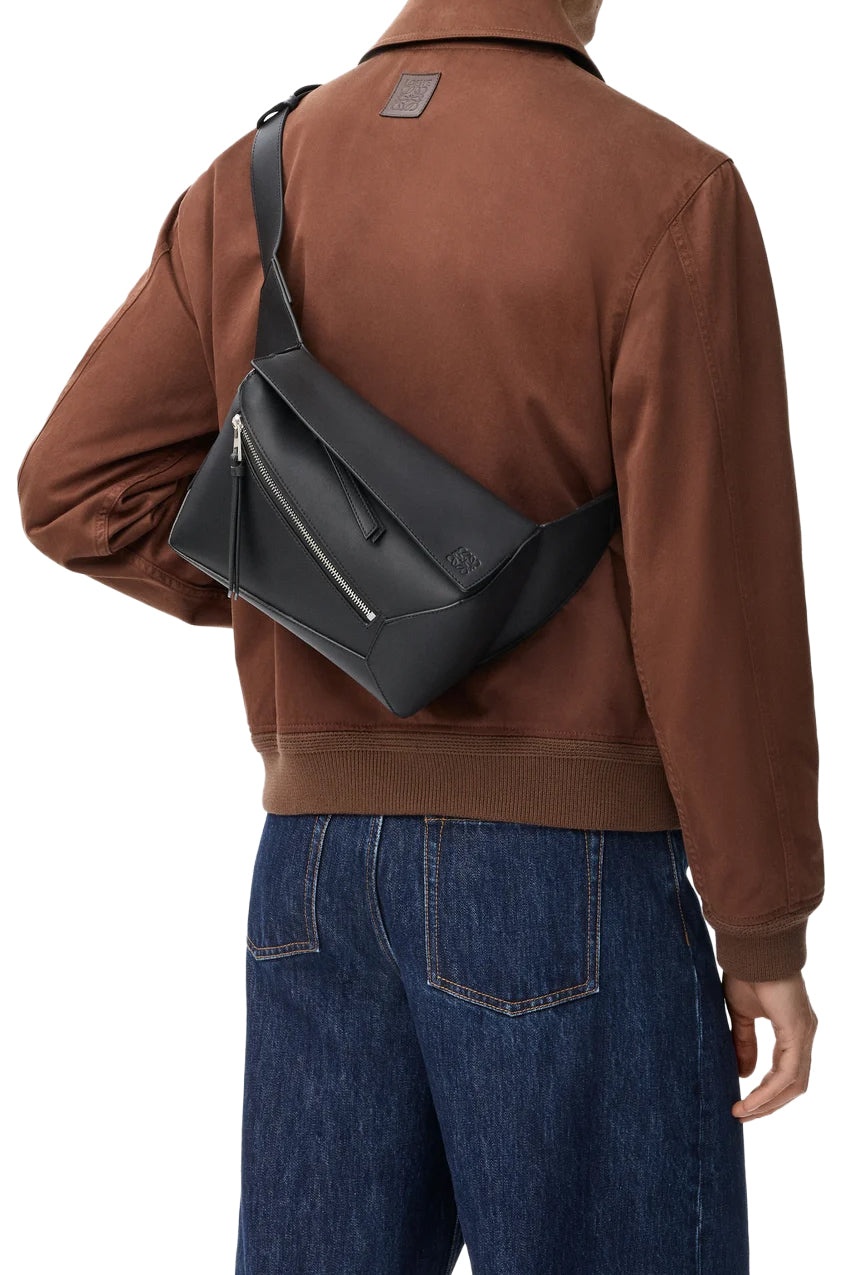 PUZZLE EDGE SMALL BUMBAG / BLK - 6