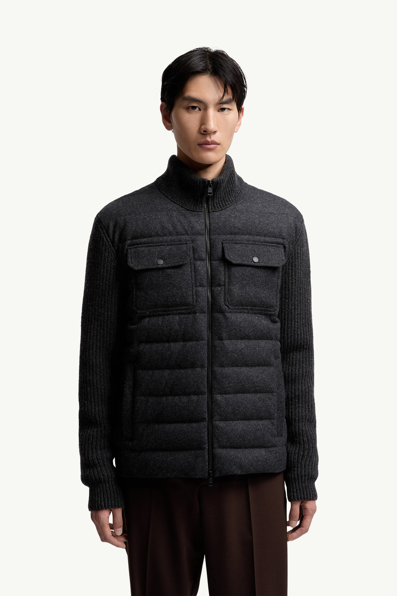Padded Wool Zip-up Cardigan 3