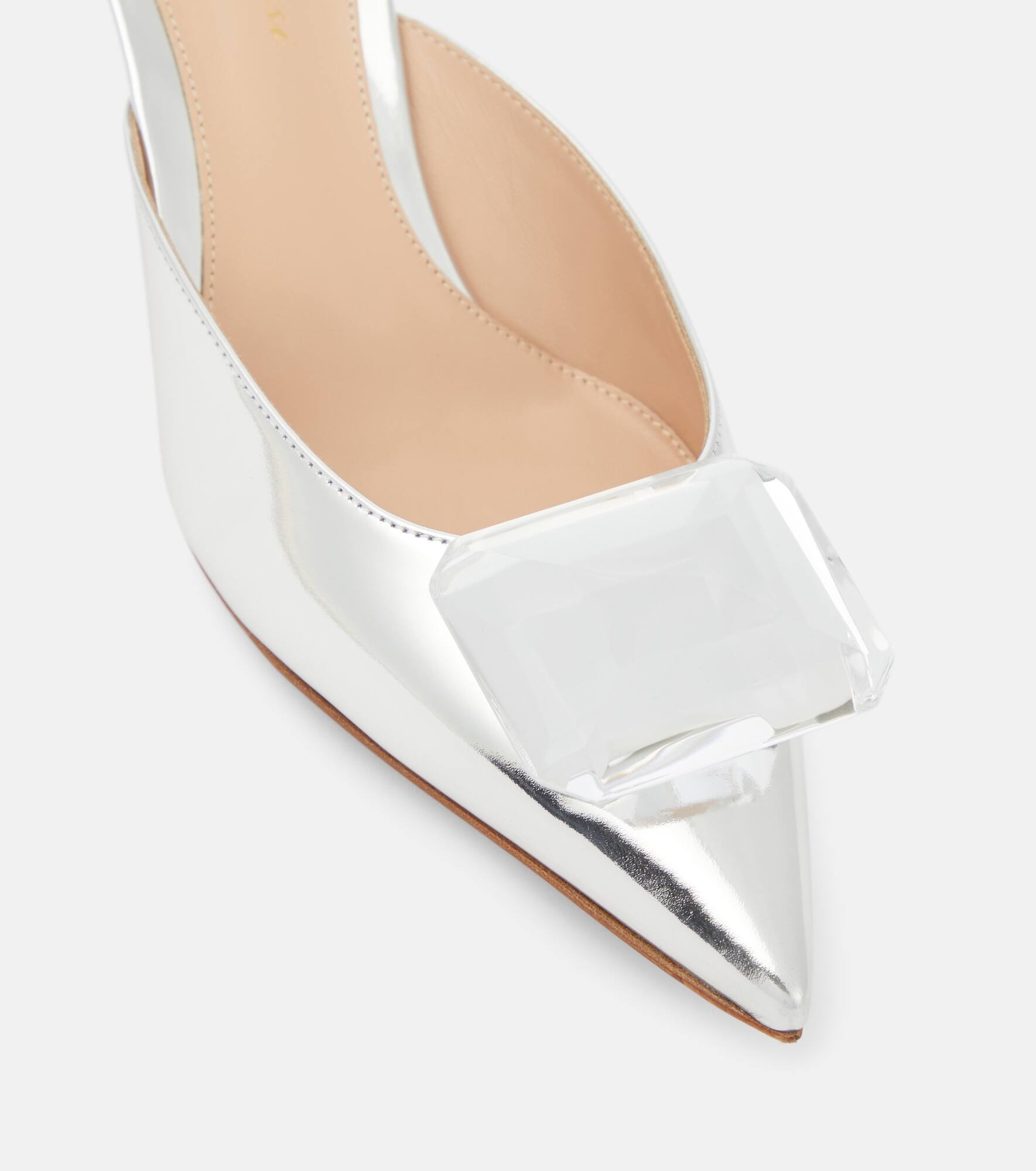 Jaipur 55 metallic leather mule - 6