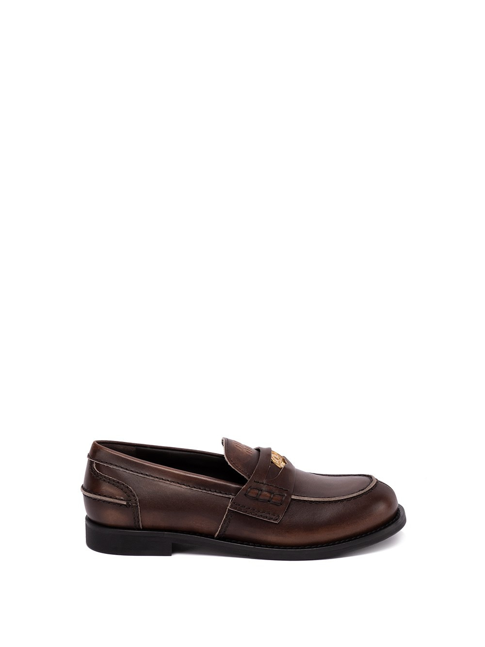 Leather `Penny` Loafers - 1