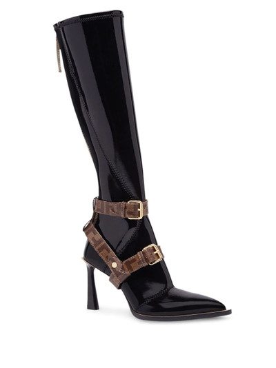 FENDI FF motif cage detail  boots outlook