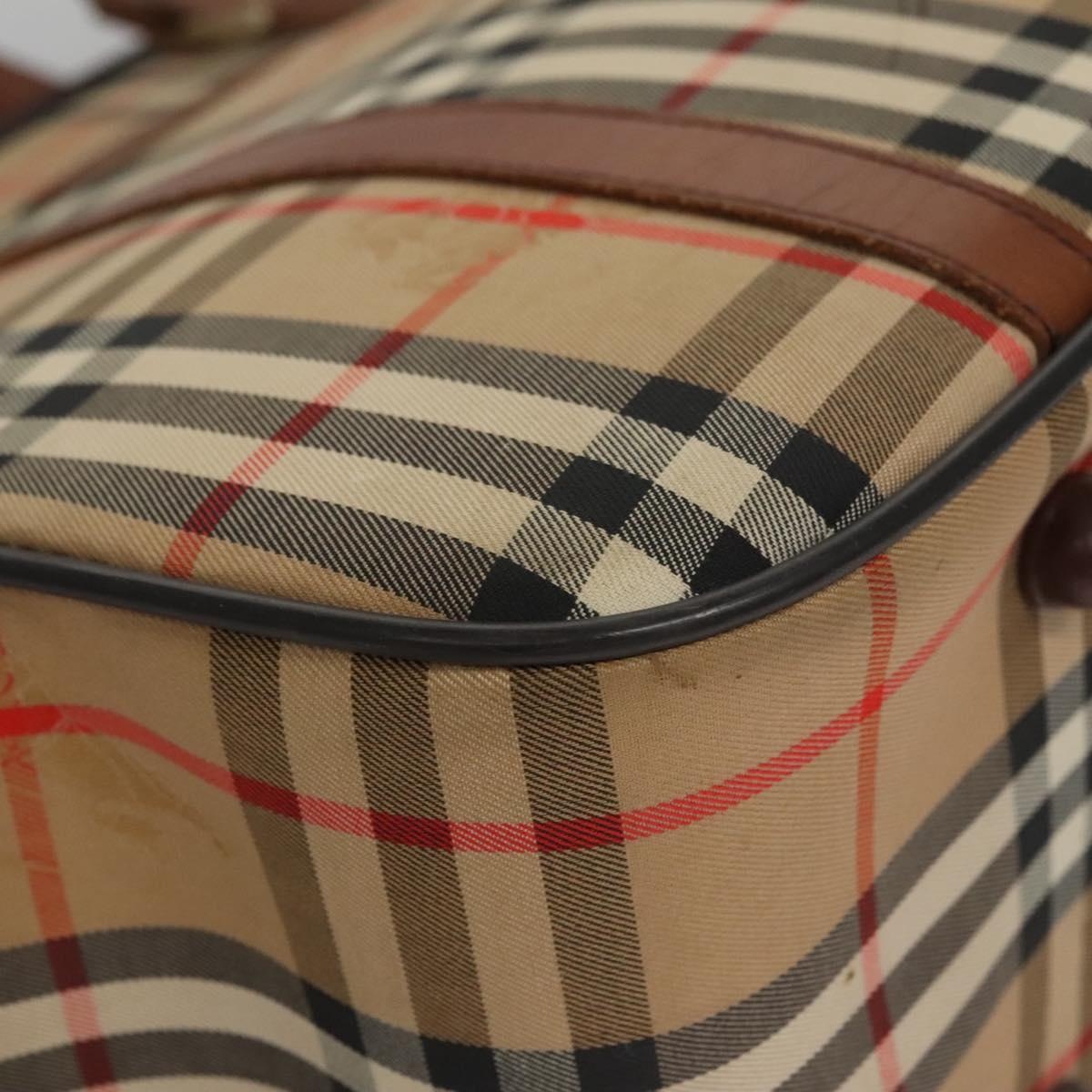 Burberry Nova Check Hand Bag Canvas Beige - 10