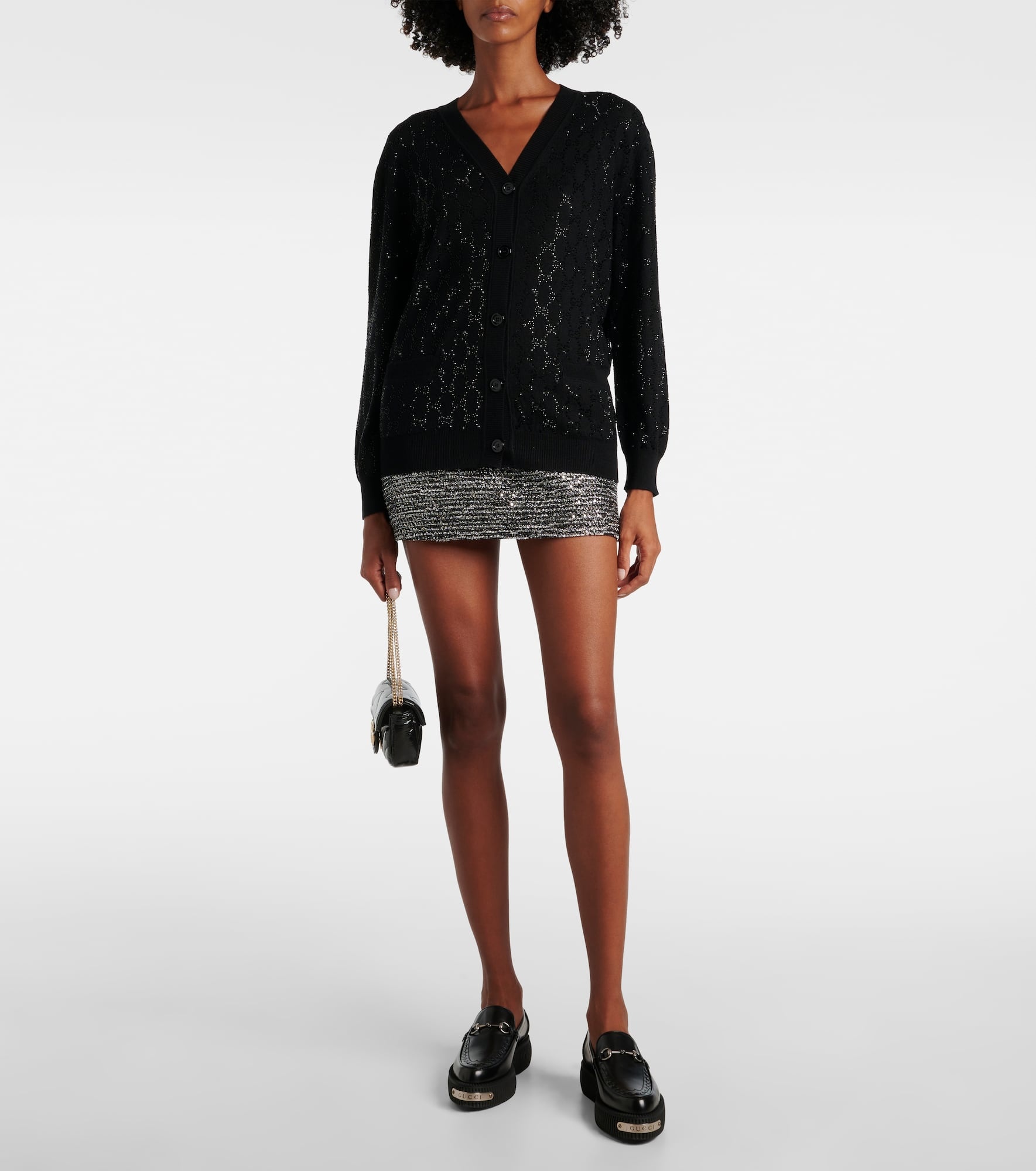 GG Crystal wool cardigan - 2