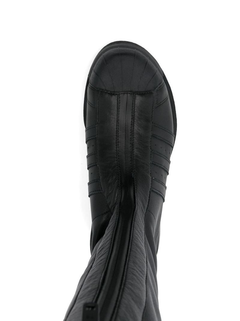 zip-front platform boots 4