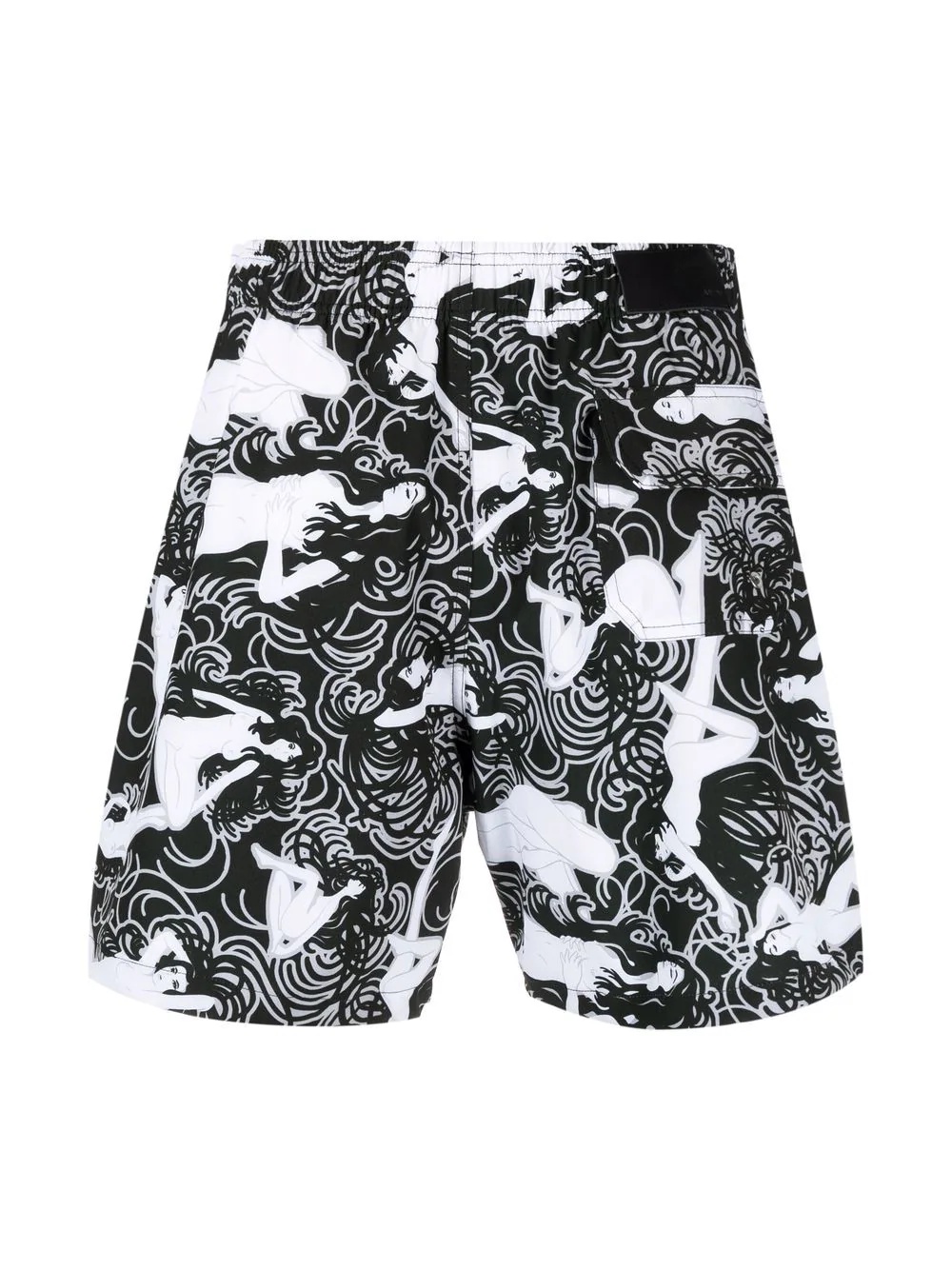 female figure print swim shorts - 2