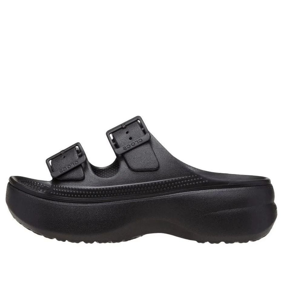 (WMNS) Crocs Saturday Platform Sandal 'Black' 212880-001 - 1