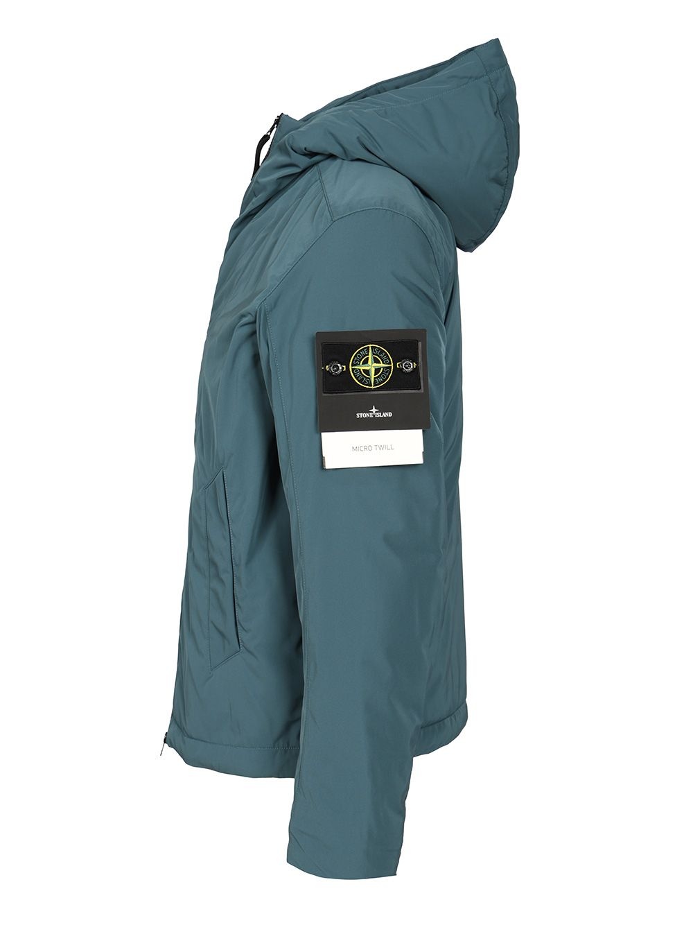 Micro Twill Padded Hooded Jacket Jackets Blue - 3