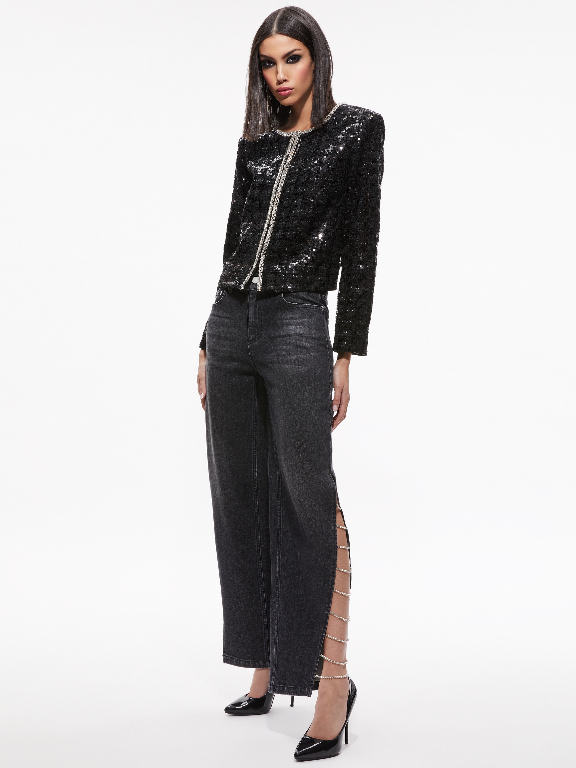 KIDMAN SEQUIN TWEED JACKET - 5