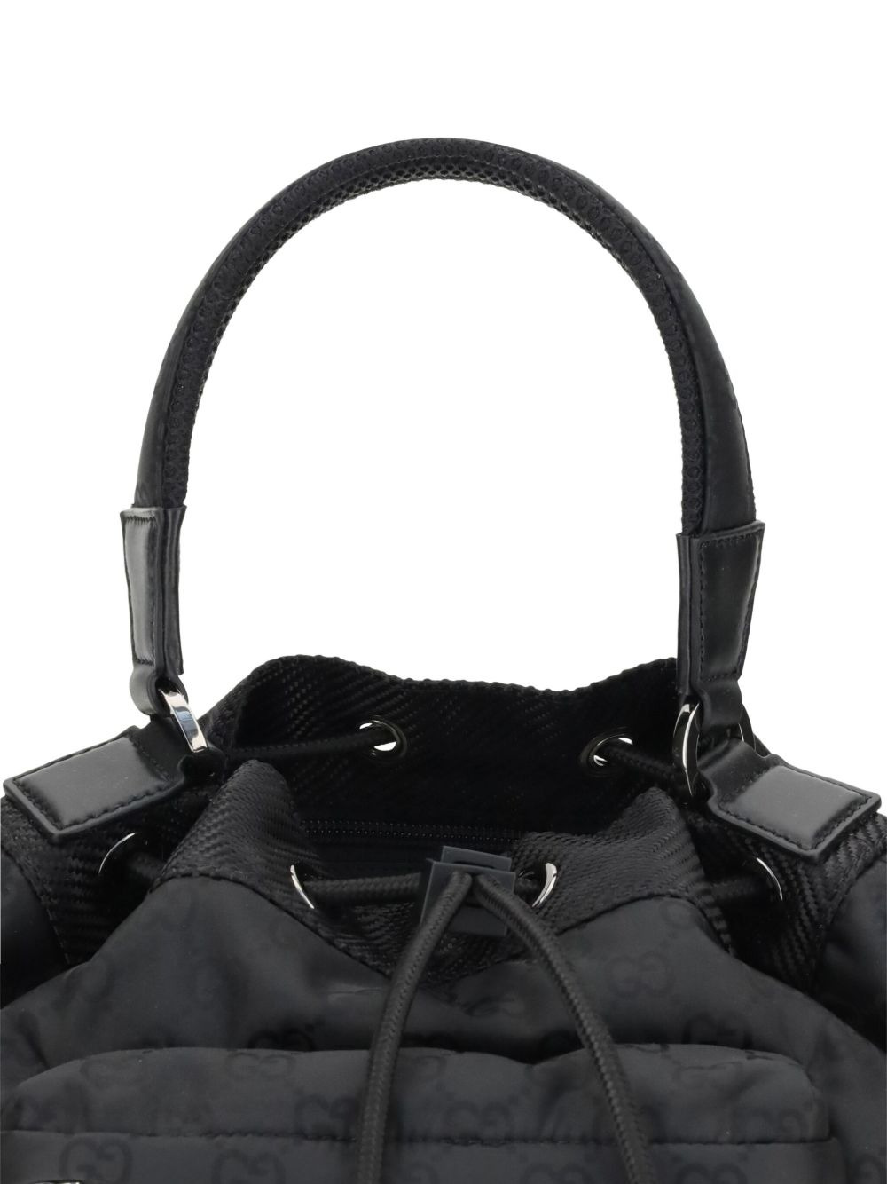 GG pattern drawstring backpack - 4