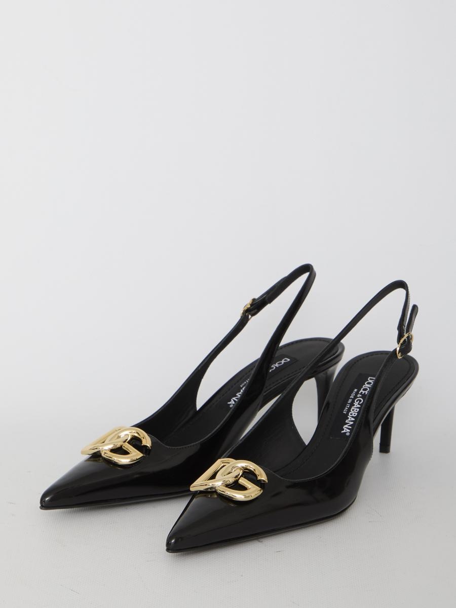 DOLCE & GABBANA SLINGBACK IN SHINY LEATHER - 2