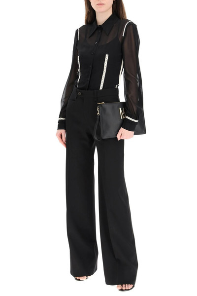 Moschino GEORGETTE SILK SHIRT WITH EMBROIDERIES outlook