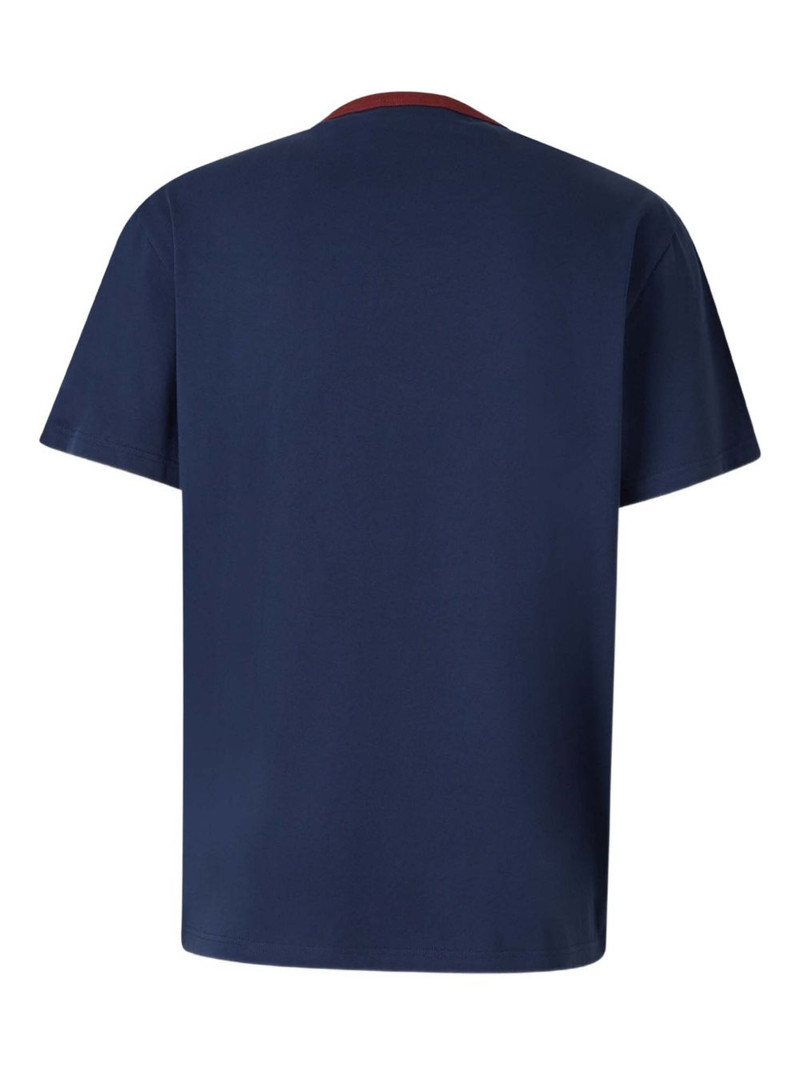 Alexander McQueen ribbed-trim graphic-print T-shirt outlook