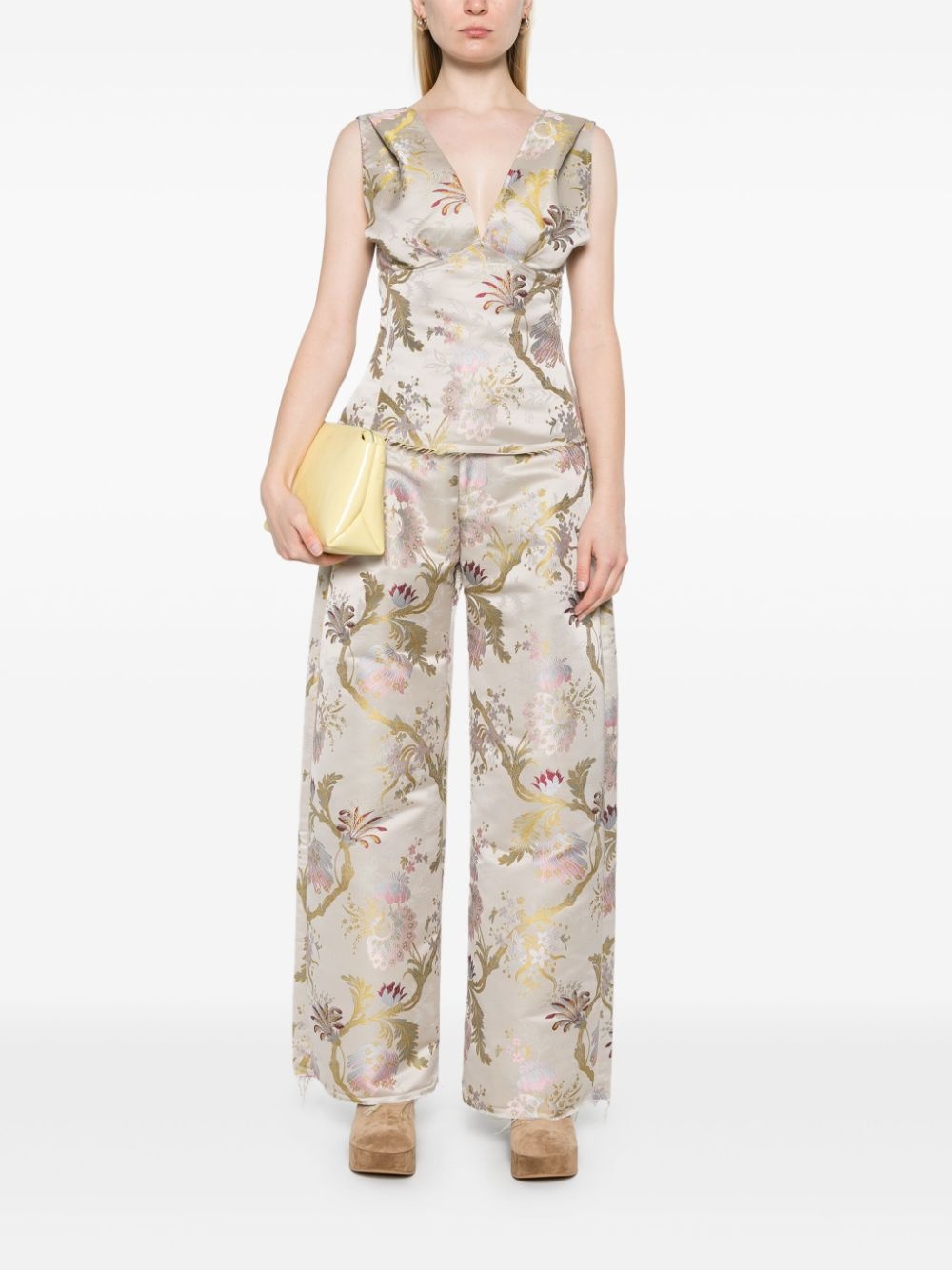 brocade-jacquard top - 2