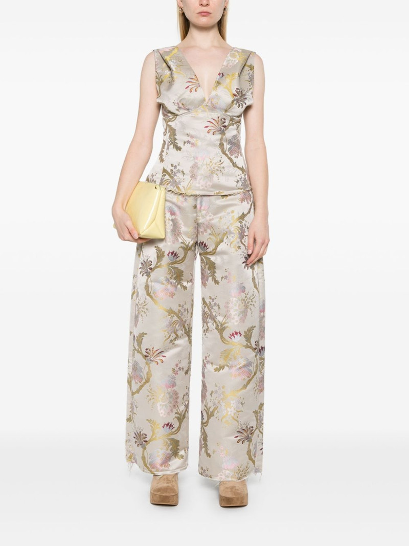 MARQUES’ALMEIDA brocade-jacquard top outlook