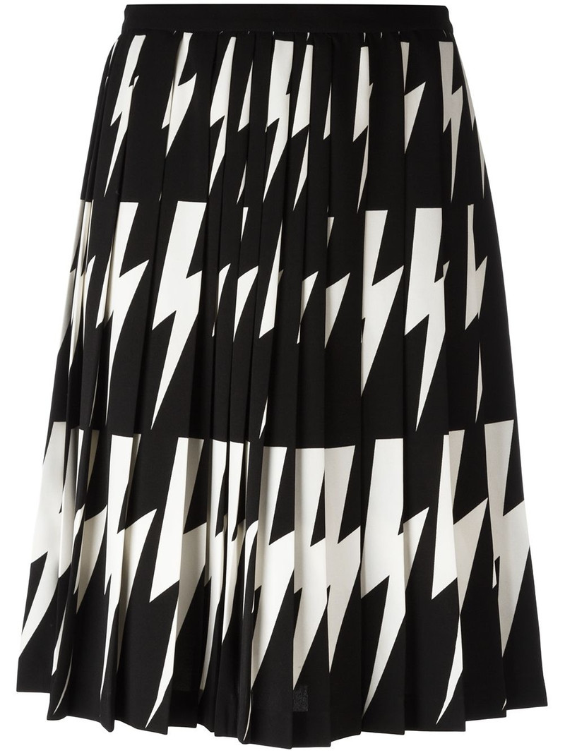 lightning bolt pleated skirt 1