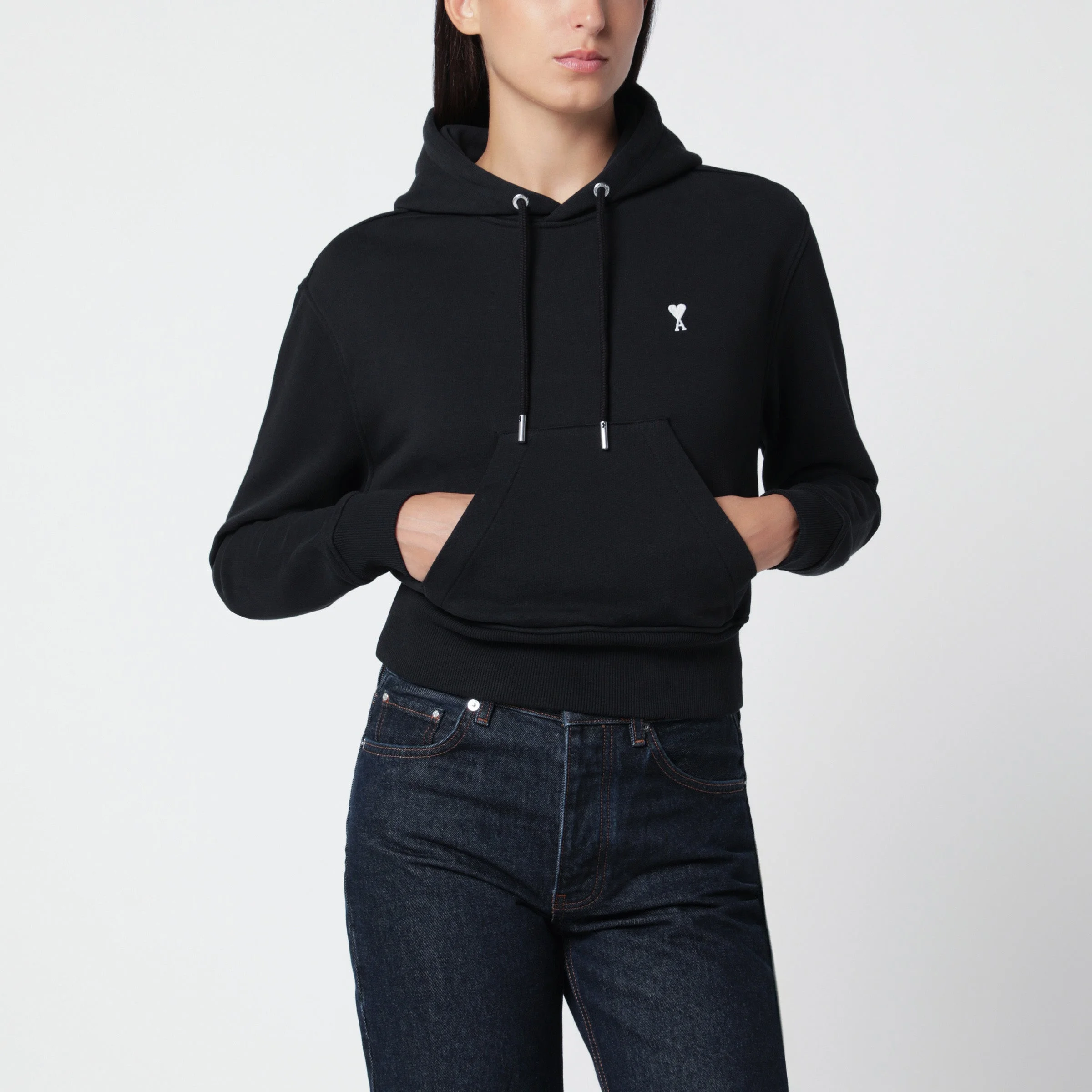 Black Ami de Coeur hooded sweatshirt - 1