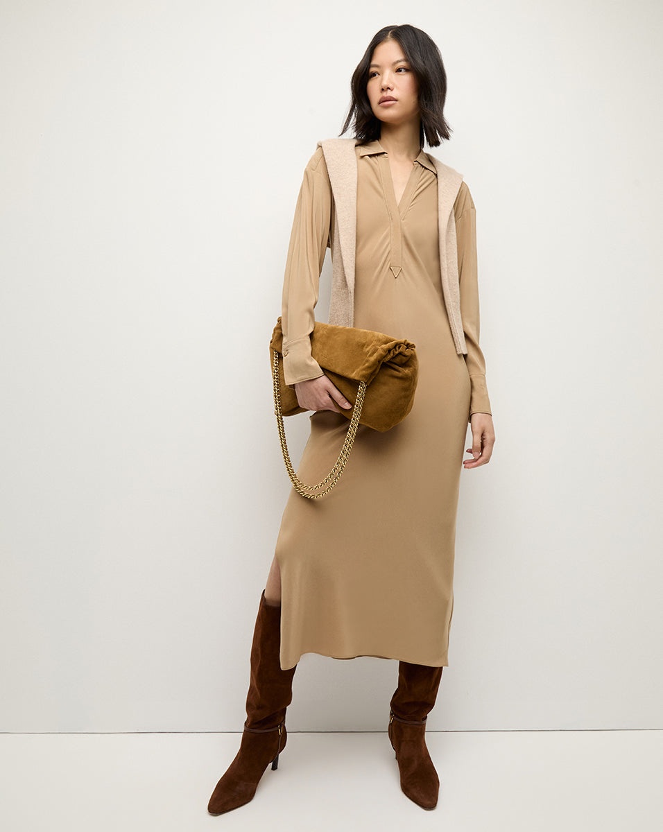 SUEDE VERONICA BEARD SLOUCH SHOULDER BAG - 6