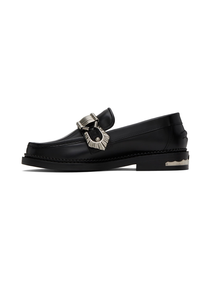 TOGA PULLA SSENSE Exclusive Black Loafers outlook