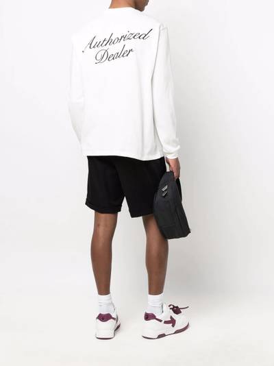 Just Don Authorized Dealer-embroidered long-sleeve T-shirt outlook