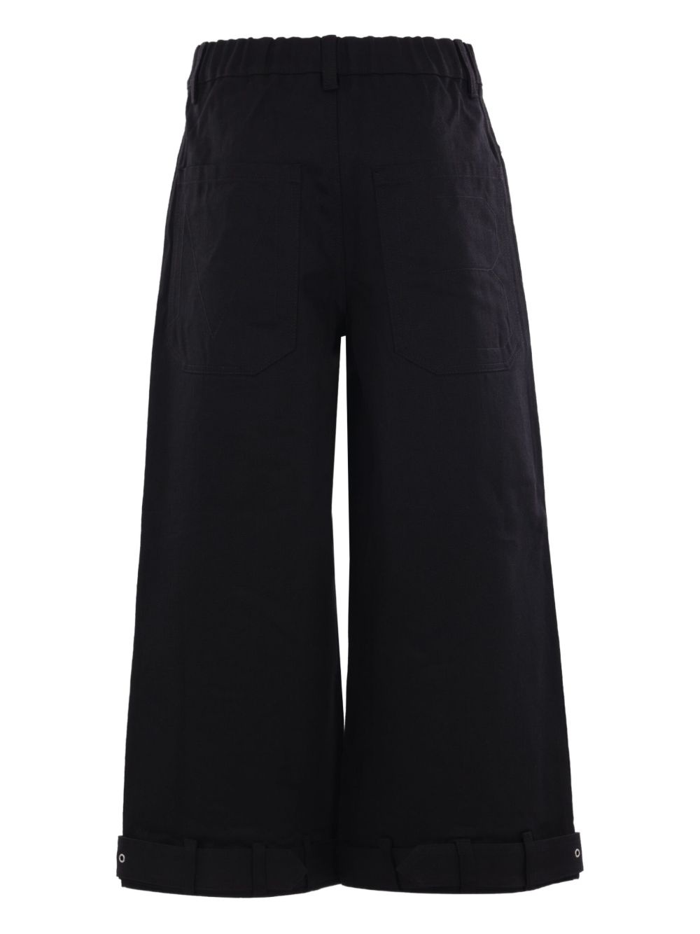 belted cropped jeans - 2