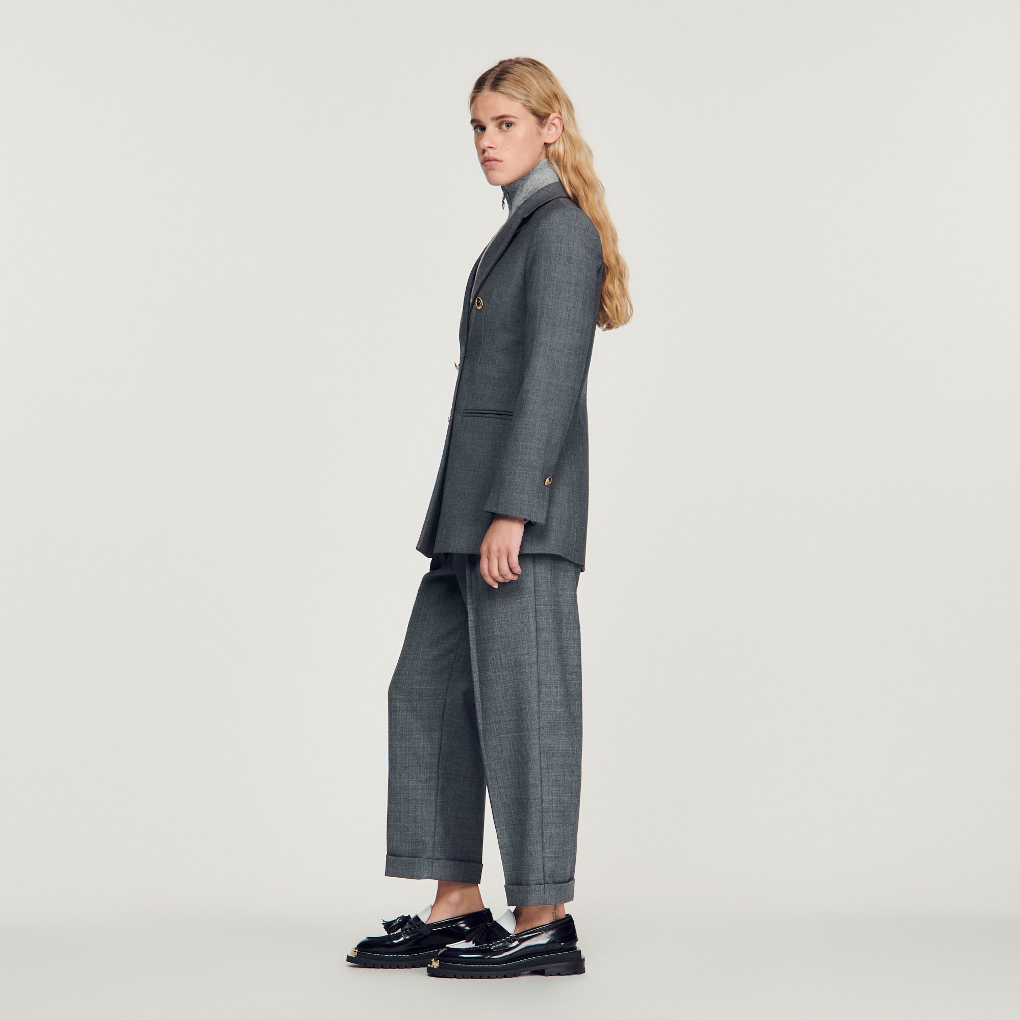 Double-breasted tailored jacket - 7
