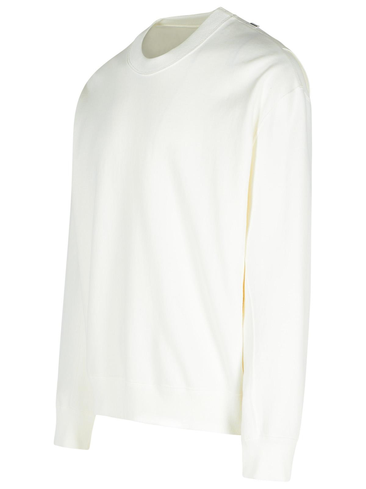 Jil Sander White Cotton Sweatshirt Men - 2