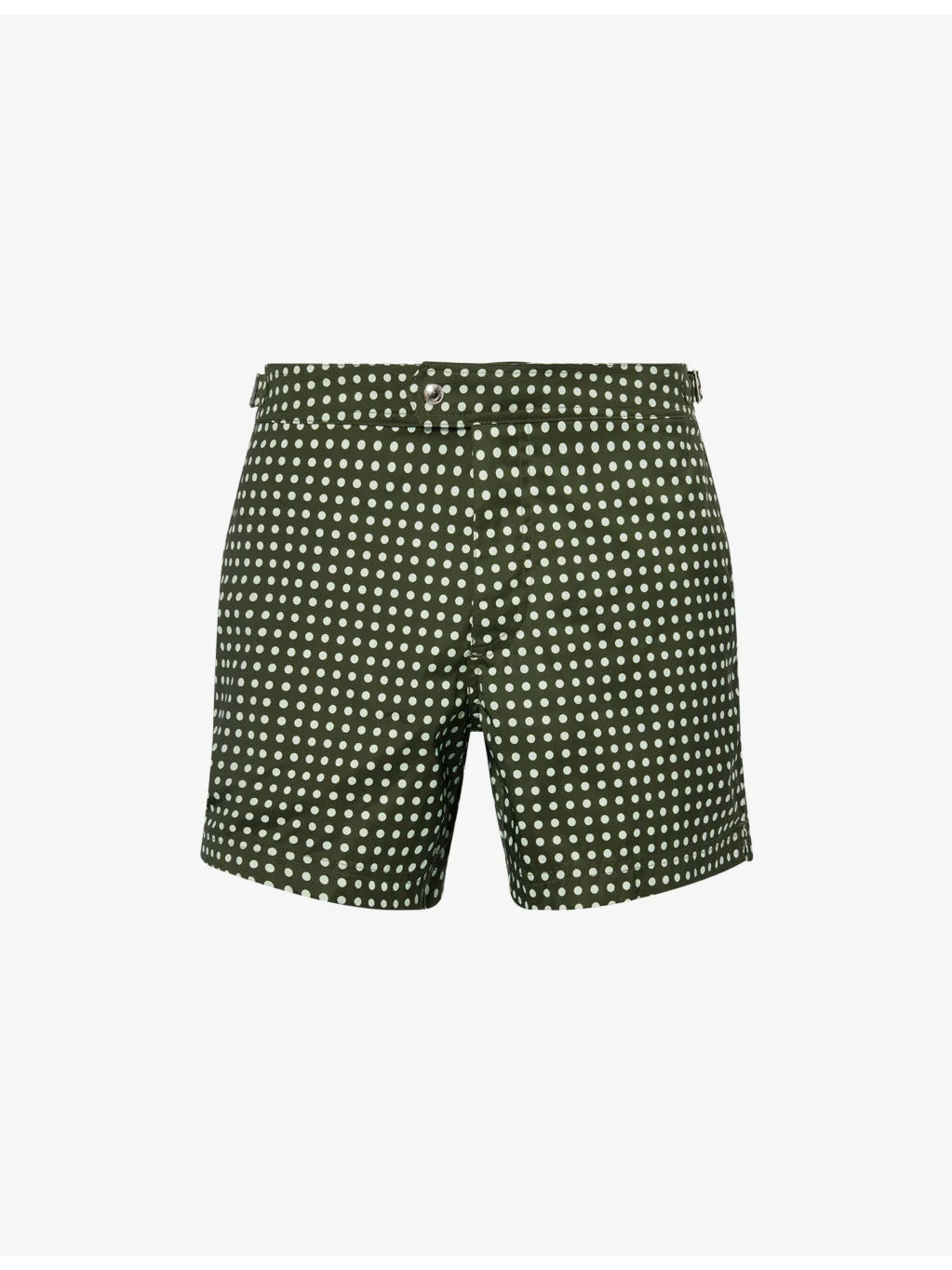 Polka-Dot Print Mid-Rise Swim Shorts - 1