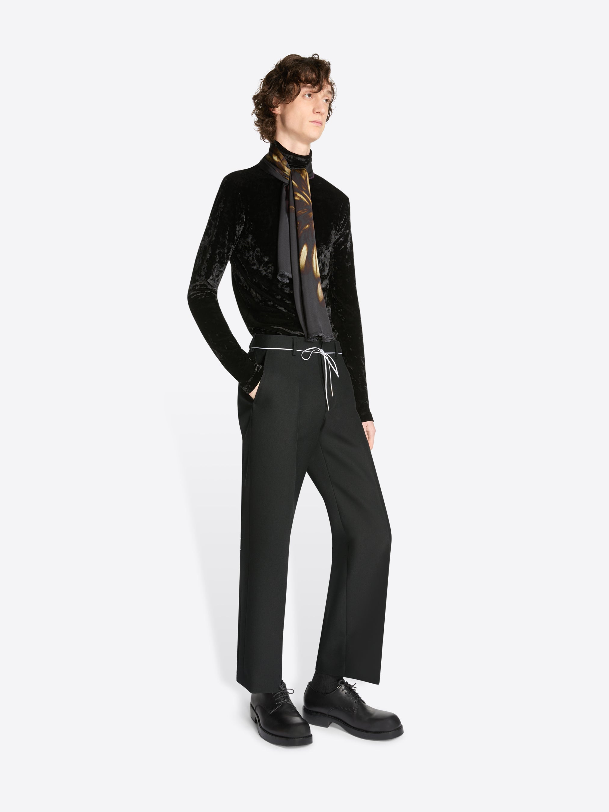 CROPPED WOOL PANTS - 3