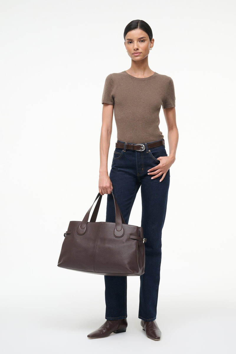 STAUD PIPER TOTE ESPRESSO 8