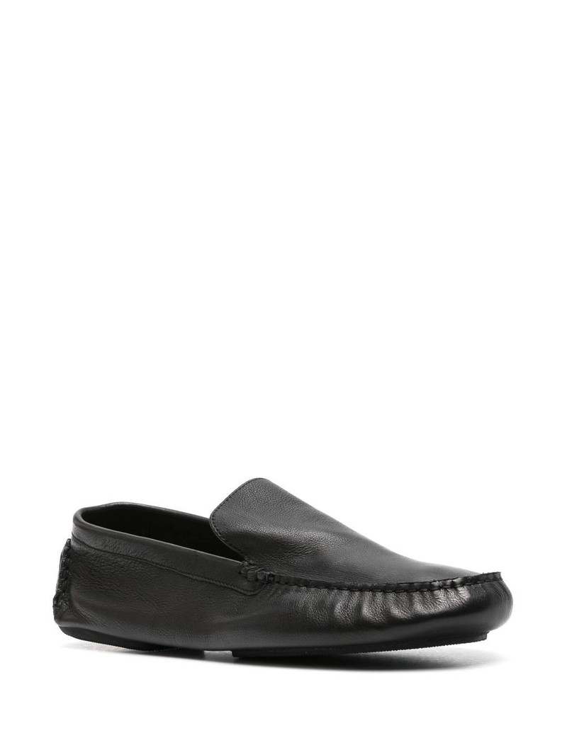 The Row Lucca leather loafers outlook