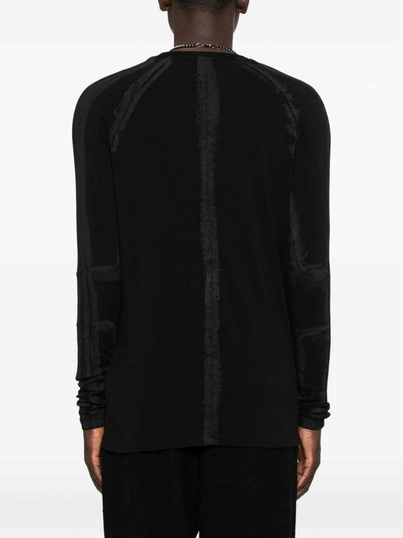 panelled long-sleeve sweater 3