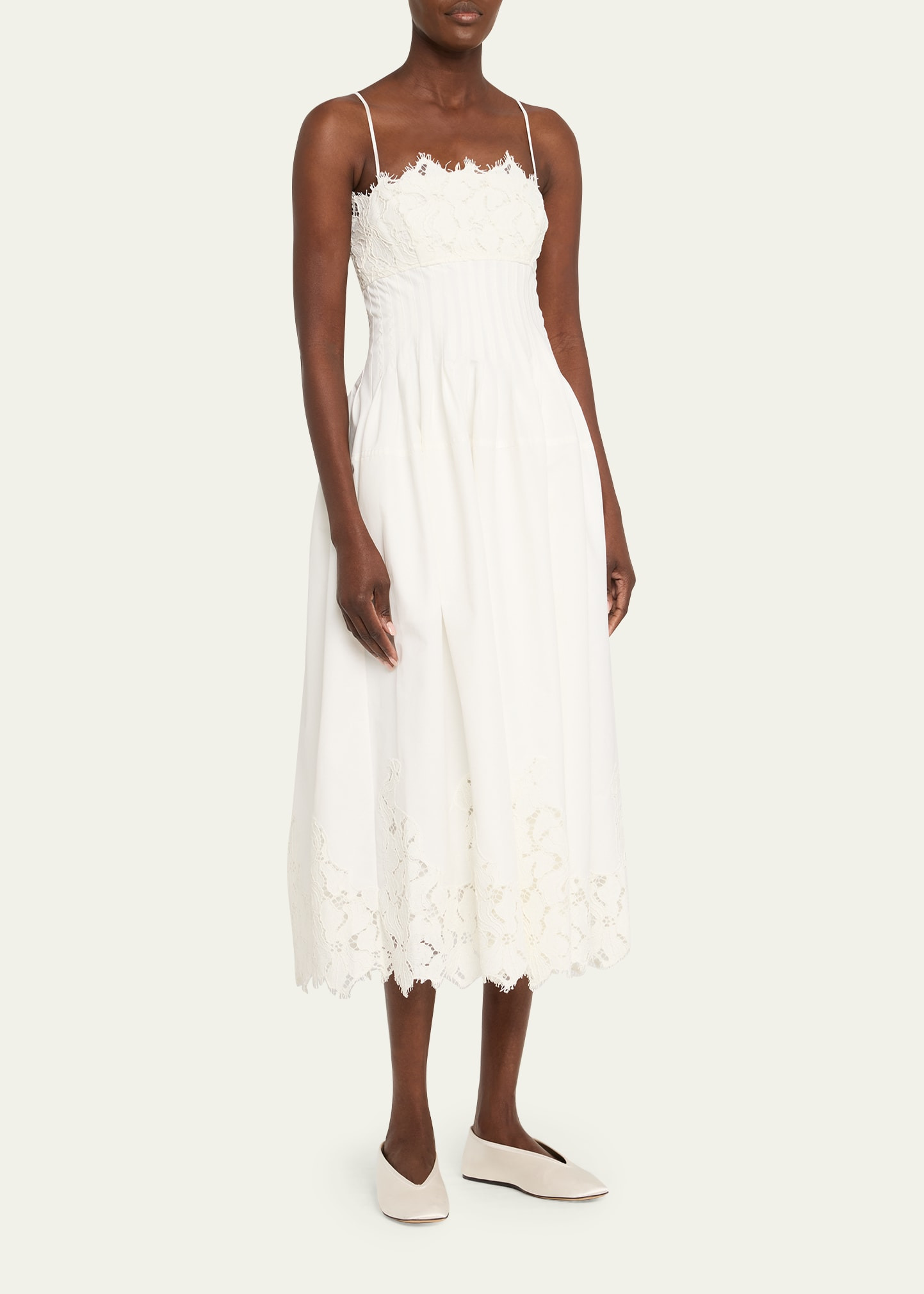 Lilianna Sleeveless Lace Midi Dress - 4