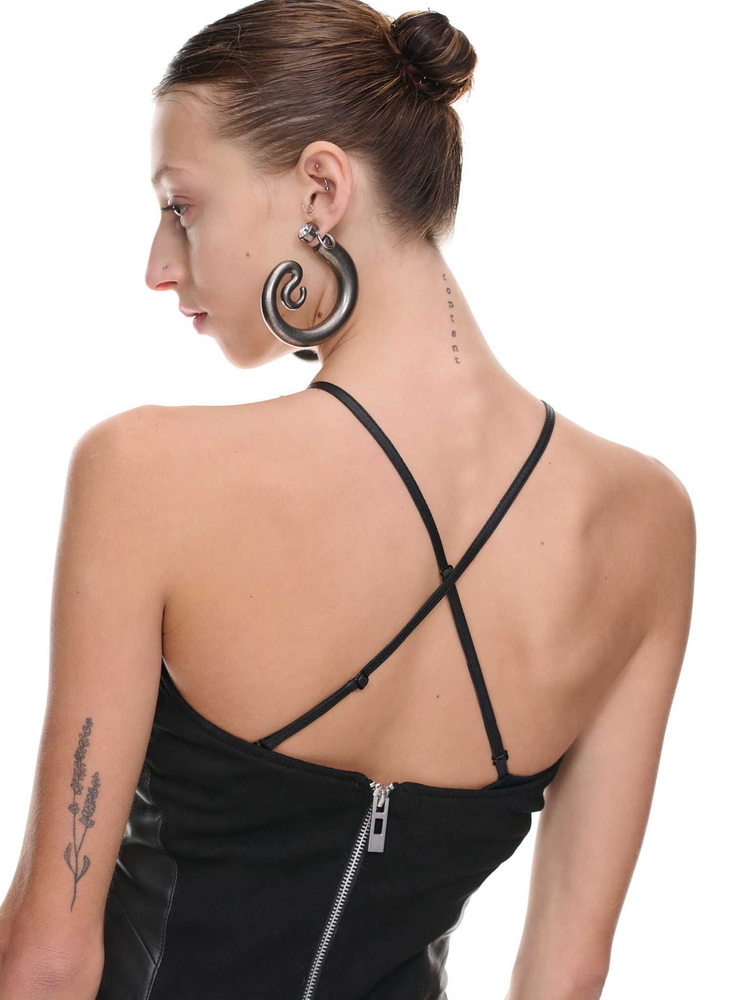 Cut-Out Leather Bodysuit - 5