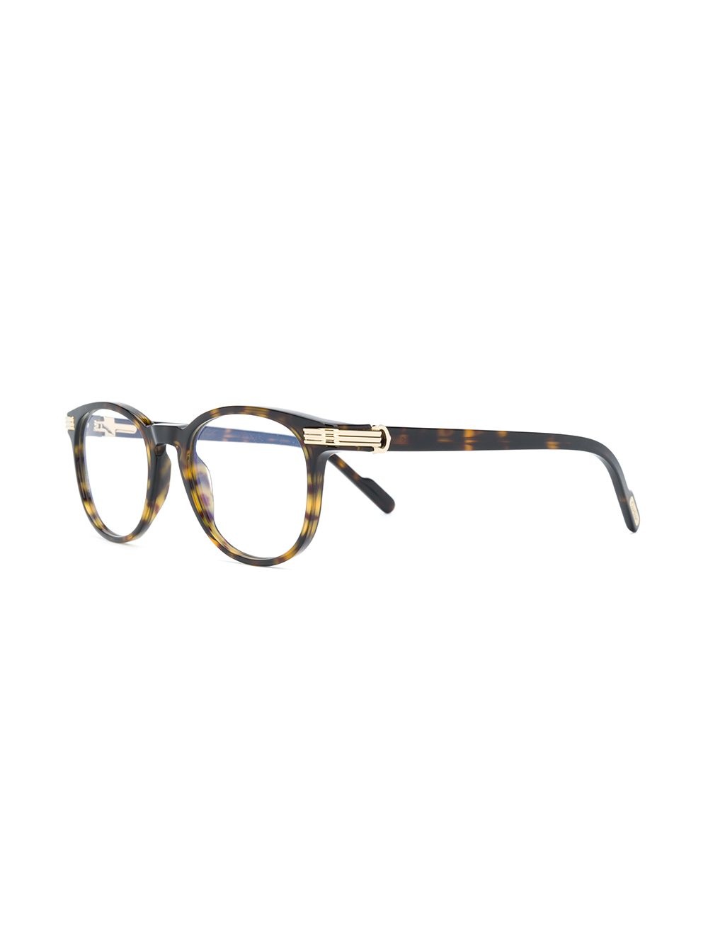 Havana round tortoiseshell-acetate glasses - 2