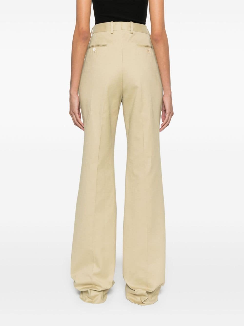 tailored cotton trousers - 4