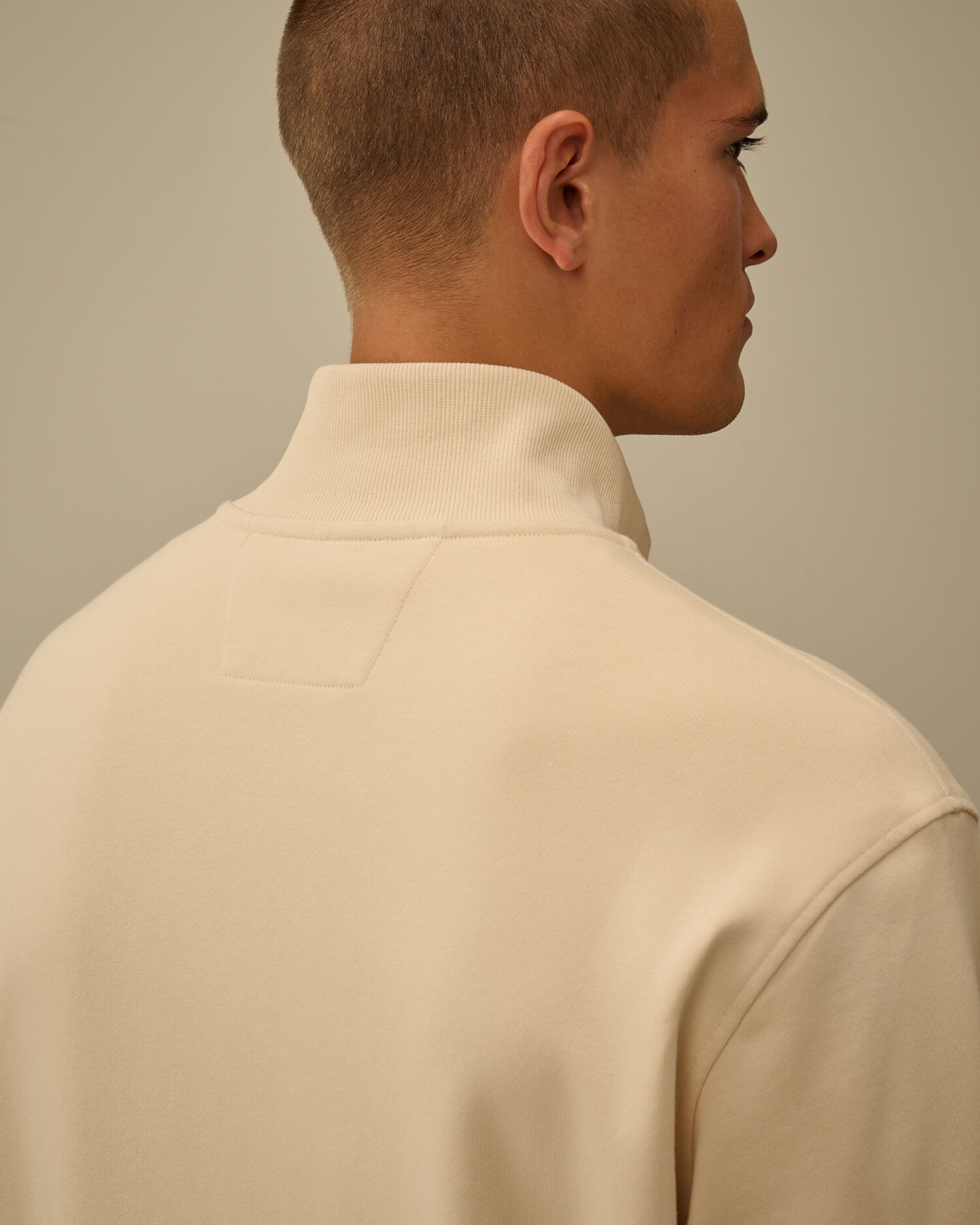 Diagonal Raised Fleece Full Zip Sweatshirt - 6